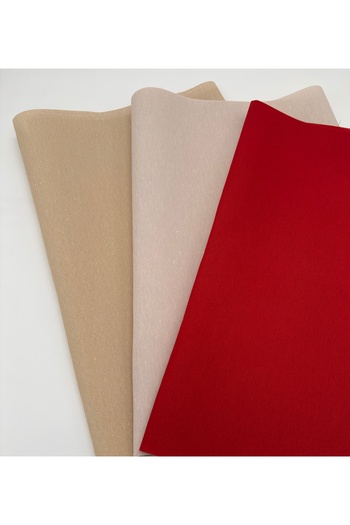 kumasfabrik 120X50 Cotton Lining Fabric/Bag Lining (3 Colors; Red, Straw, Beige)
