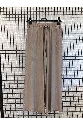 Armine TREND Wide Leg Fabric Trousers with Elastic Waist