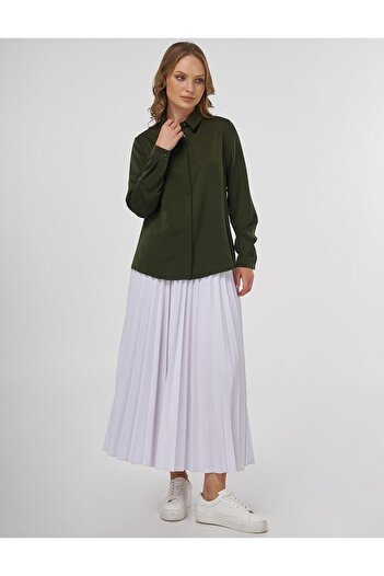 Kayra Basic Blouse Khaki