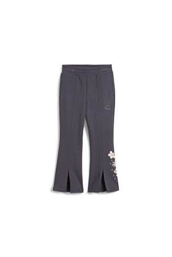 Puma Girls TROLLS Flared Pants - Gray