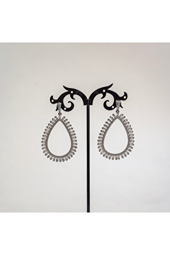 CHARM “Stellar Drop” teardrop earrings with baguette zircons – Charm