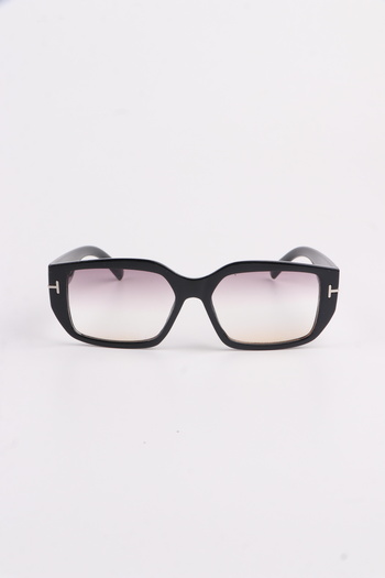 MACERATİ Caramello Unisex Black Frame Colored Glass Sunglasses