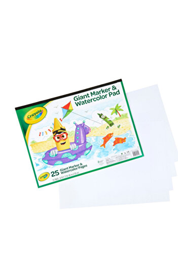 Crayola 25-Page Giant Marker and Watercolor Pad