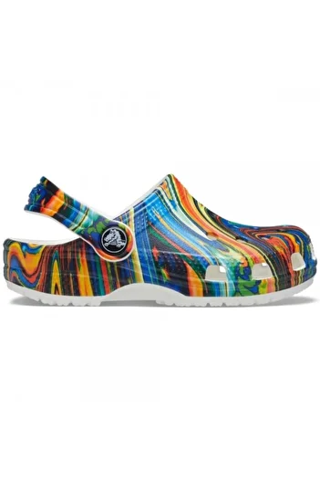 Crocs Saboți Saboți Classic Out of this World II pentru copii - Cobalt strălucitor/Alb