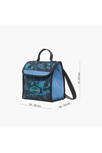 Roll Road All-Over Soccer Print Lunch Bag with Grab Handle