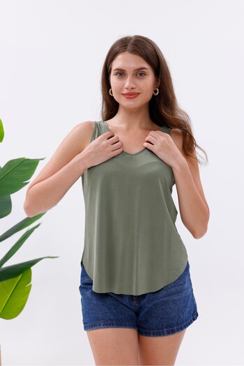 Pulli Collection Lycra Modal Fabric V-Neck Undershirt