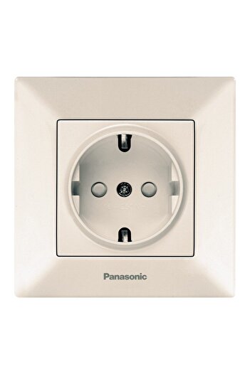 PANASONIC Schuko Socket with Child Protection Arkedia Beige