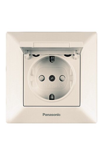PANASONIC PRIZA SCHUKO CU CAPAC ARKEDIA PANASONIC BEJ