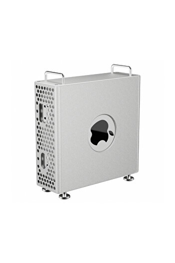 Mcstorey حافظة واقية من الألومنيوم بحامل عمودي، حل مكتبي مدمج لجهاز Mac Mini M4-M4 Pro
