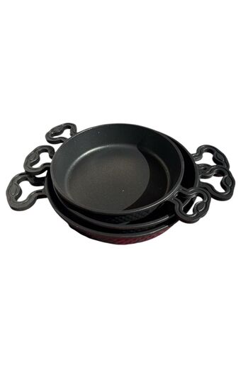 NETAVANTAJ Zena 3-Piece Titanium Pan Set Black