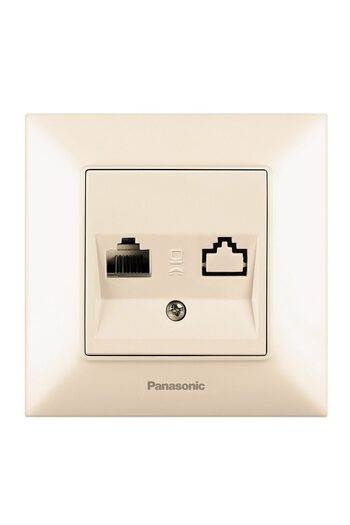 PANASONIC Telephony Socket RJ11 CAT3 Arkedia Slim Beige Panasonic