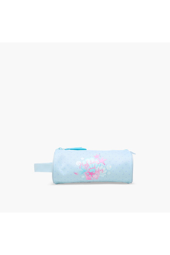 Roll Road Printed Pencil Pouch with Zip Closure