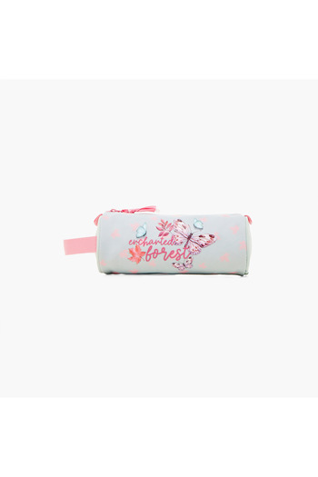 Roll Road Printed Pencil Pouch with Zip Closure