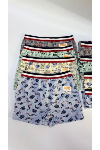 ExLove 4-Piece Boy's Lycra Combed Cotton Boxer