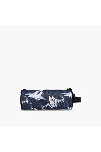 Roll Road Air Force Print Pencil Pouch with Zip Closure