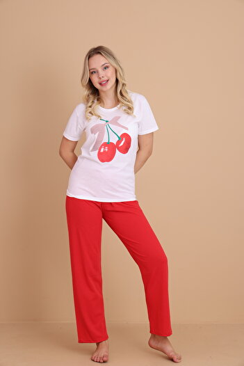 STELLAPİNK Set de pijamale din bumbac pentru femei