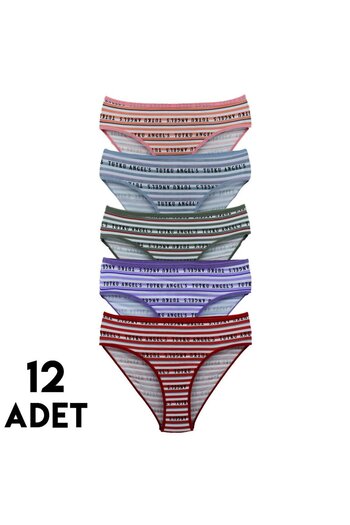 Tutku Pachet de 12 șosete cu cadou 0595 Bloom Bikini 12 buc