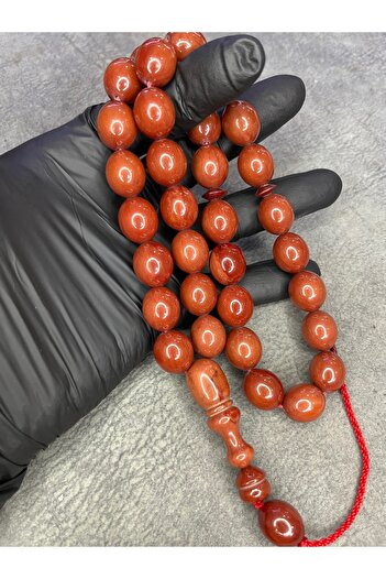 Mos Tespih Large Size Ottoman Similarity Clamping Amber Prayer Beads