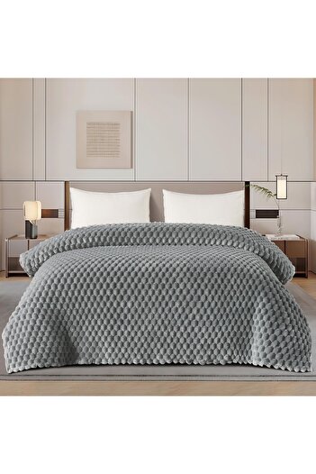 MİNG Lİ A soft, new, elegant double blanket with a soft texture, weighing 1500 g, size 220*240 cm