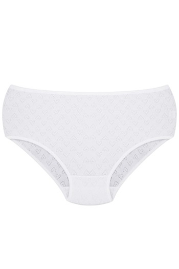 Özten 6 Pack 100% Cotton Heart High Waist Bato Women's Panties Ozt6100