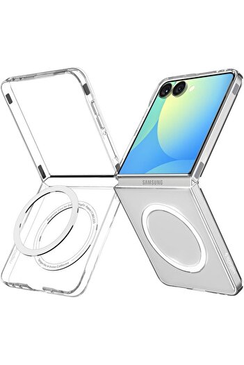 Spigen Air Skin MagFit for Samsung Galaxy Z Flip 7 case [MagSafe compatible] (2025) - Clear White