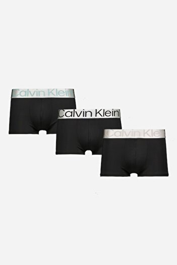 Calvin Klein , Set of low-rise boxers - 3 pairs, Black, Faded Black, XL