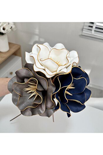 Pembeli Kızın Butiği 3-Piece Latex Eva Flower Smoked-White-Dark Blue