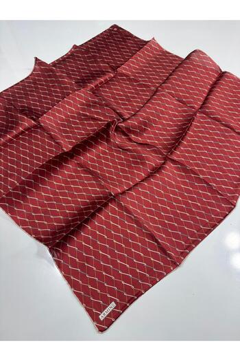 Armine Silk Scarf 2024 Summer - 9152-80 Burgundy Twill