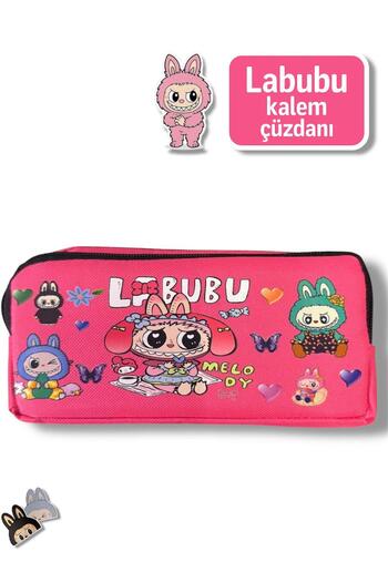 madam gold Labubu Pen Wallet – 2 Compartments, Cute and Practical!