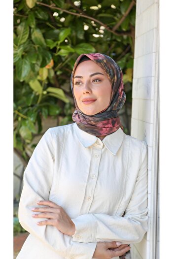 locella Soft Pamuk Eşarp Haki Yeşili-6