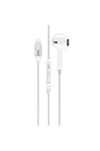 Promate Apple MFi-certified wired earphones with a Lightning connector and built-in microphone