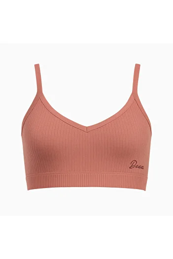 Katmirra Premium Women's Ribbed Bustier with Rope Strap Pad
