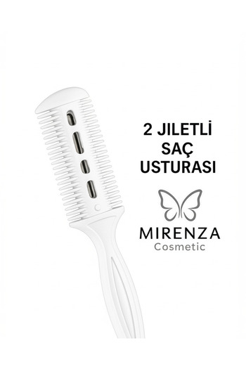mirenza cosmetic Τύπος με χτένα για λευκά μαλλιά με 2 λεπίδες |   Ξυράφι ξυρίσματος κομμωτηρίου κομμωτηρίου |   Συσκευή κοπής μαλλιών