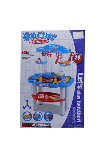 rexa Doctor Trolley Set – 29-Piece Medical Role Play Kit with Stand | Multicolor | Ages 3+