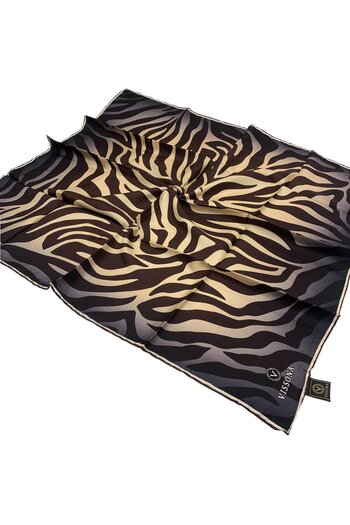 Vissona Twill Silk Scarf - 6259 - 0004-0007 Beige Brown