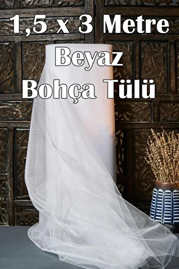 Dantelux Κρυστάλλινο Τούλι Πολλαπλών Χρήσεων (Bohça Tulle) 1,5x3 μέτρα - Λευκό