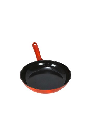 Chefline Induction Base Ceramic Fry Pan, 30 cm, Red, DZJ30 1732492