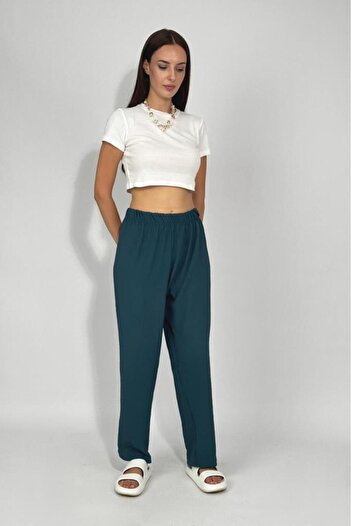 Betimoda Women's Elastic Waist Ayrobin Tracksuit Trousers Petrol