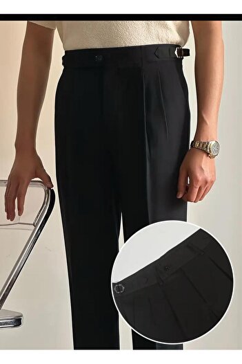 Butik Ross Italian Cut Side Buckle Trousers
