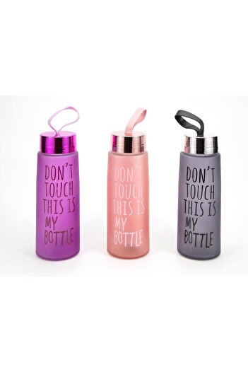 ATABY 450 ml Colored Frosted Glass Flask Juice Drink Water Bottle Water Bottle