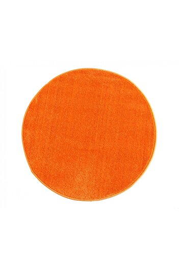 Kolibri Round Carpet for Children's Room 11000-160, Orange, 9 mm Thread