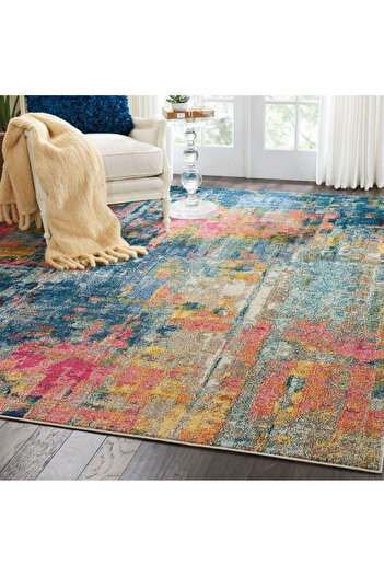 Covorexpert Carpet Celestian Ces09, Blue, Thread 12 Mm, Anti-allergic, Living Room, Bedroom