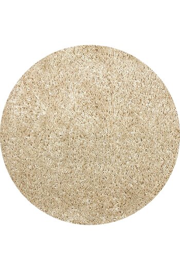 Fantasy Round Carpet 12500-80, Beige, 30 Mm Thread, Anti-Allergic, Living Room