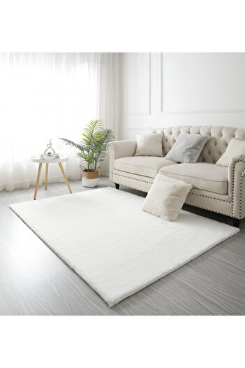 LOP Premium Belgian Carpet 060, White, 23 Mm Thread, Anti-Slip, Anti-Allergic