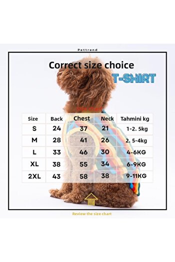 Pettrend Colorful Striped Cat Dog T-Shirt - Cat Dog Outfit