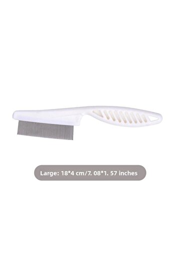 Choice Large G833b Flea Comb Dog Cat Hair Removal Brush Stainless Steel Dense Teeth Inline Comb Portable Pe