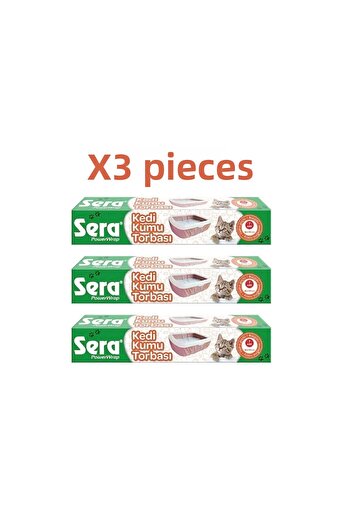 SERA Cat Litter Bag 82*50 Cm - 3 Pieces