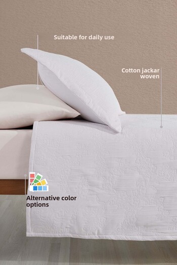 Elart Single Cream Bedspread - Nice