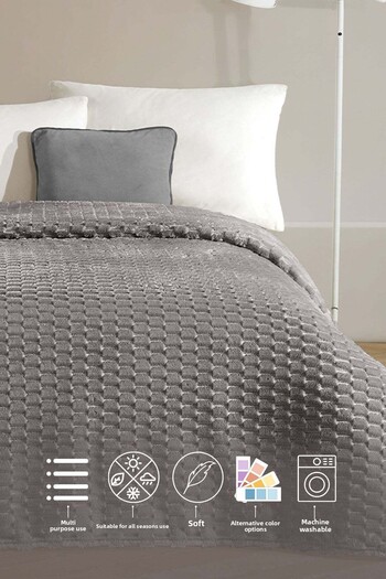 Elart Star Double Blanket, Anthracite Color