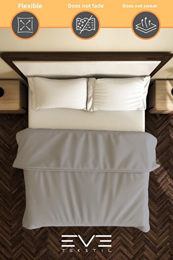 Eve Tekstil Cotton Antiallergic Modern Duvet Cover Quilt Cover 240X260 cm